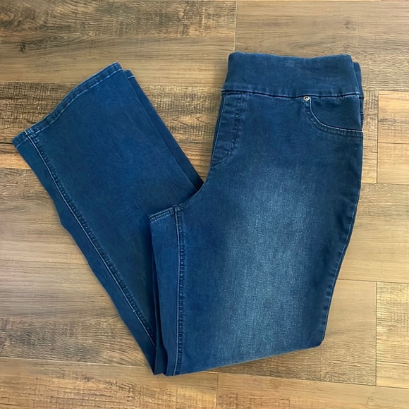 Chico's Denim - Chico’s Perfect Stretch dark wash elastic waist jeans